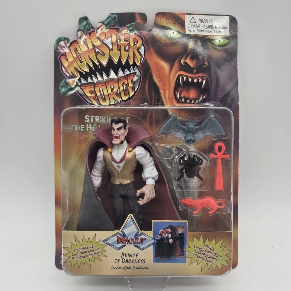 Playmates 1994 Monster Force Dracula Prince of Darkness 5" Action Figure Vtg VGC
